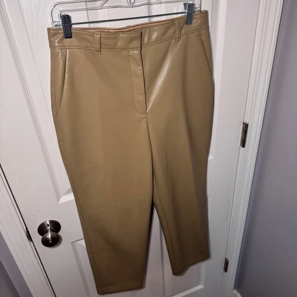 Aritzia Babaton Command Cropped Vegan Leather Straight Leg Pant - Picture 3 of 15